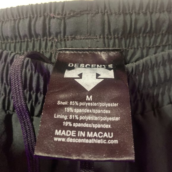 Descente Womens Running Shorts with Liner, Black, Size M - Picture 4 of 4